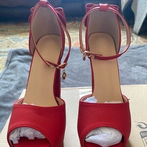Source Unknown Red Stiletto Heels